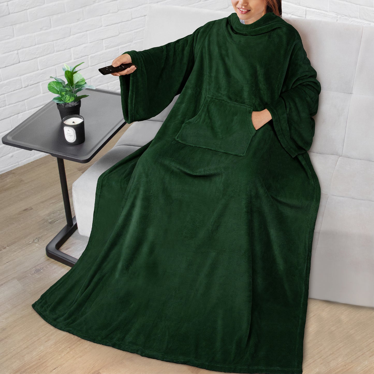 Blanket with Sleeves - Kangaroo Pocket