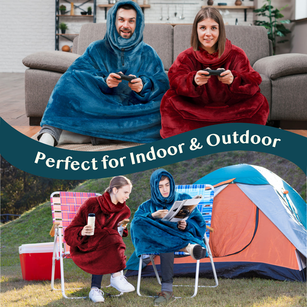 Neck Warmer Sweatshirt Hoodie Blanket