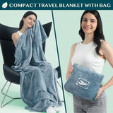 Airplane Fleece Travel Blanket Pillow