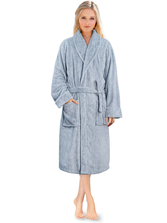 Women's Melange Fleece Robe