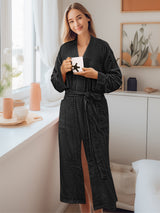 Women's Waffle Texture Knit Robe