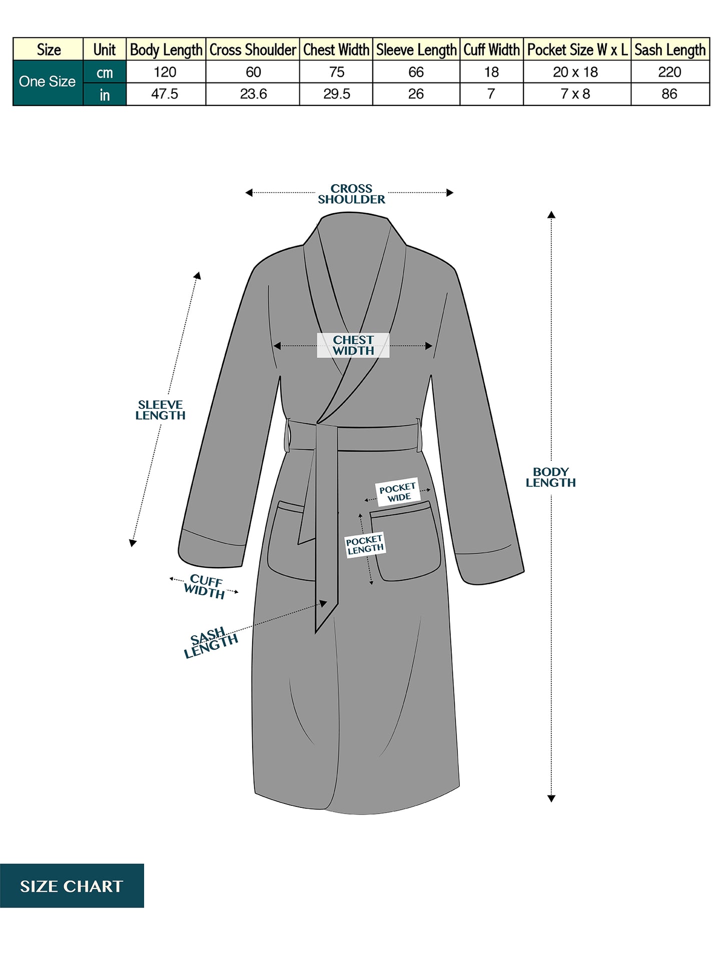 Men's Two-Tone Fleece Robe with Hood