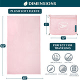 Airplane Fleece Travel Blanket Pillow