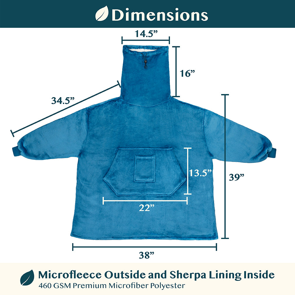 Neck Warmer Sweatshirt Hoodie Blanket