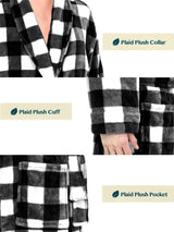 Men's Checkered Robe with Hood