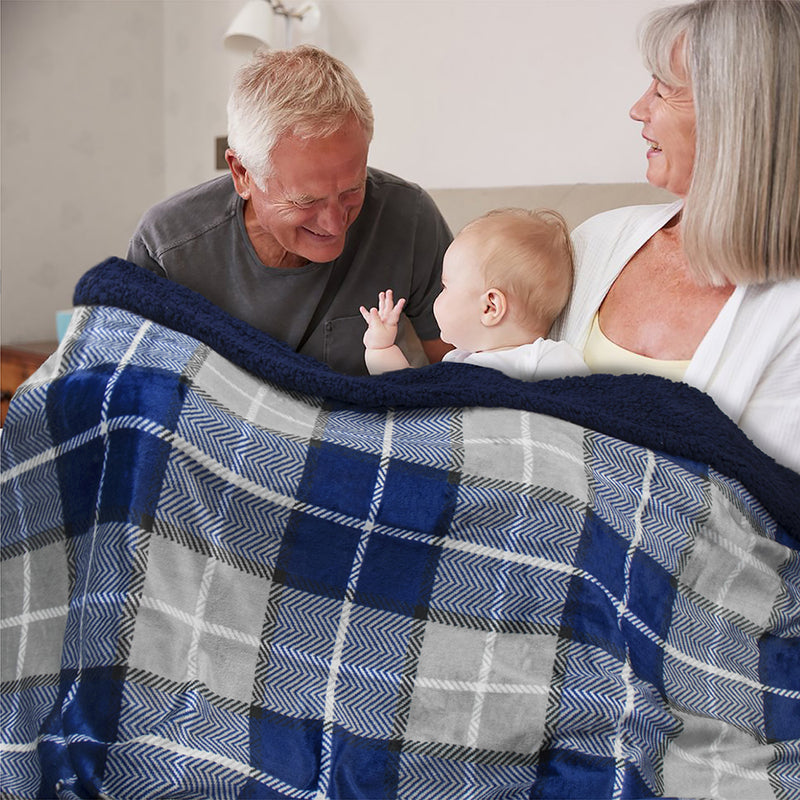 Waterproof Sherpa Throw Blanket