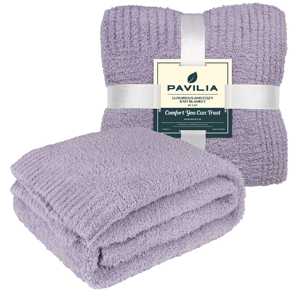 Buttery Soft Fluffy Knit Blanket