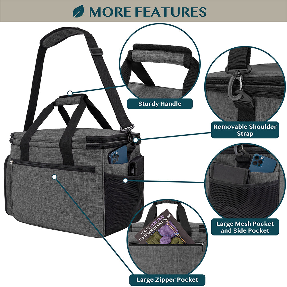 Large Yarn Organizer Knitting Bag