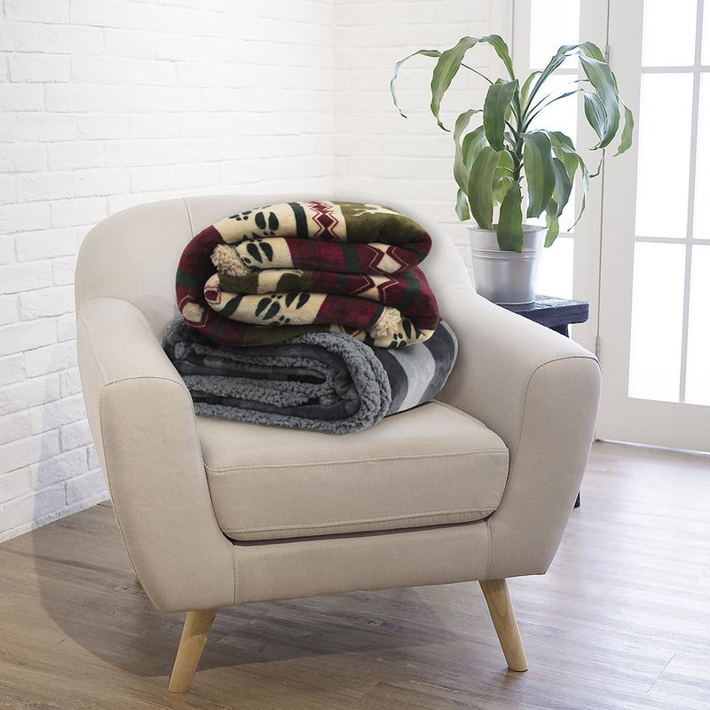 Christmas Sherpa Throw Blanket