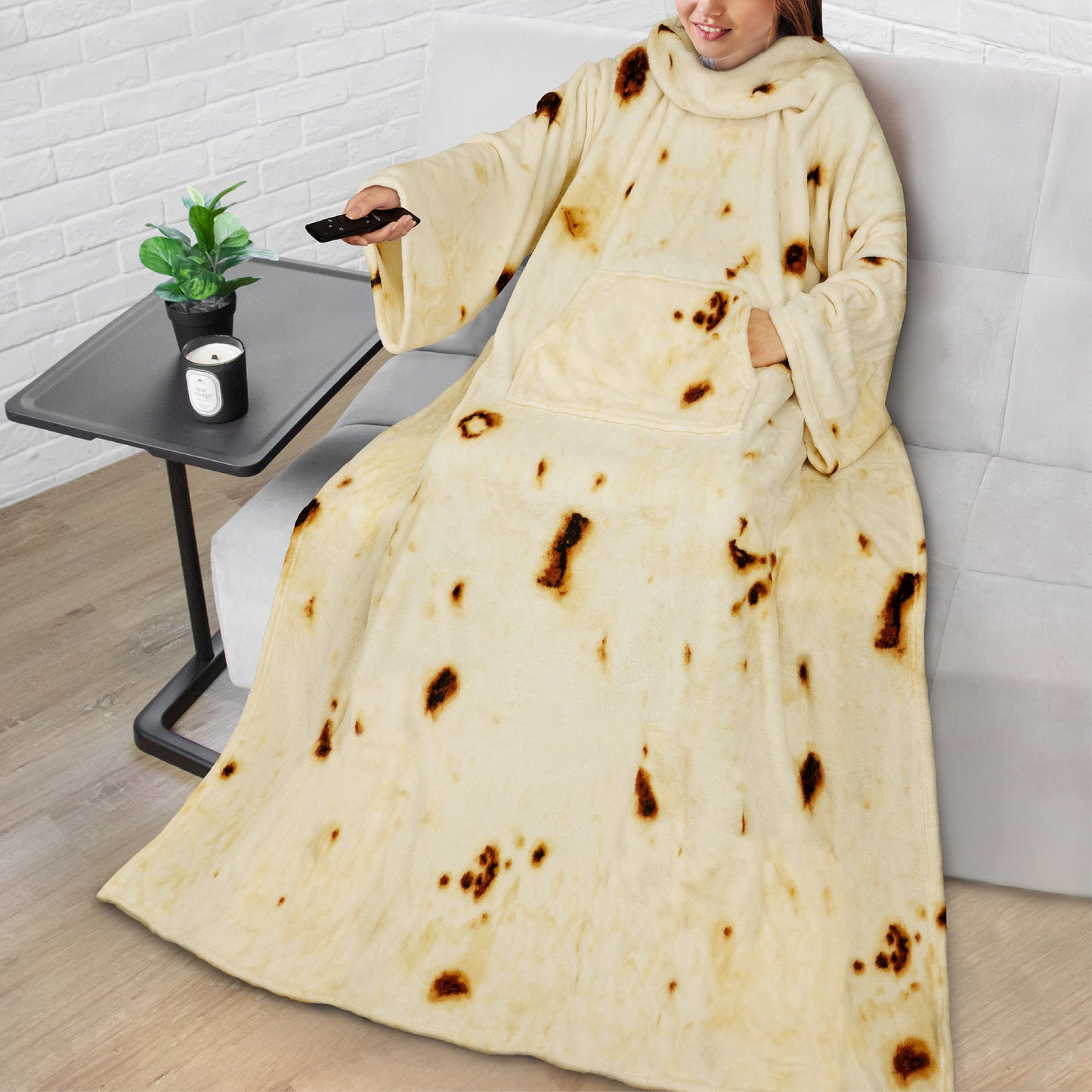 Blanket with Sleeves - Kangaroo Pocket