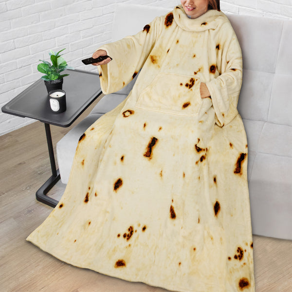 Blanket with Sleeves - Kangaroo Pocket – PAVILIA
