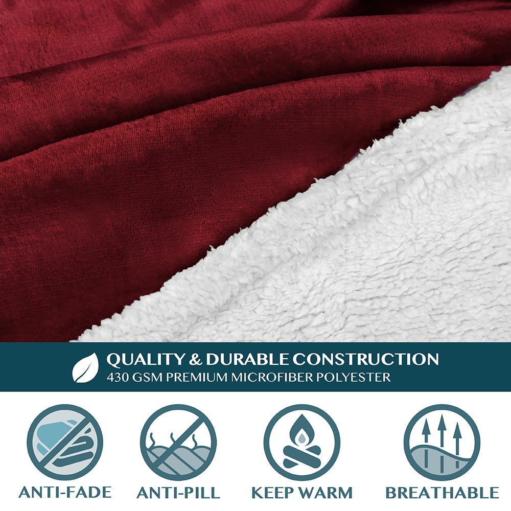 Blanket with Sleeves - Kangaroo Pocket
