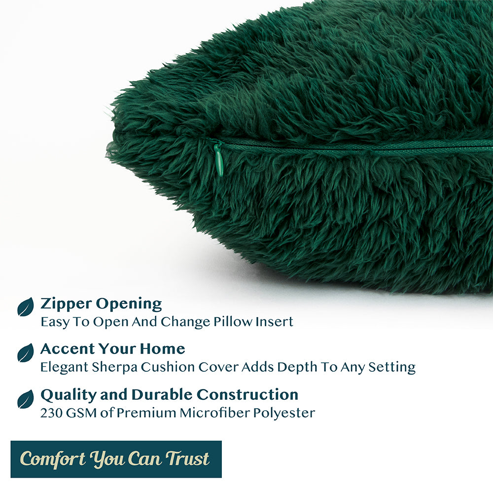Sherpa Fleece Pillow Cover - Set of 2