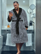 Men's Sherpa Fluffy Robe