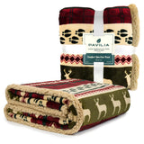 Christmas Sherpa Throw Blanket