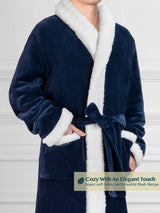 Men's Premium Sherpa Fleece Robe