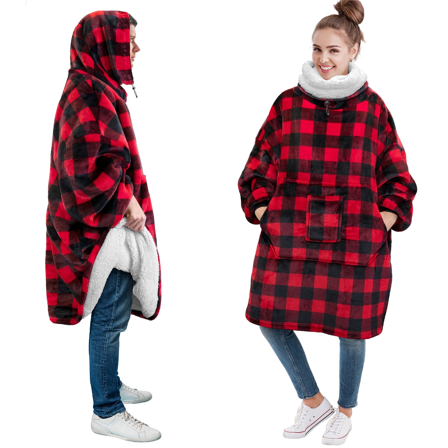 Neck Warmer Sweatshirt Hoodie Blanket