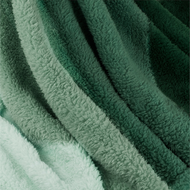 Gradient Ombre Shaggy Sherpa Blanket